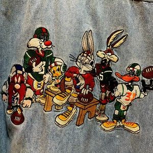 Vintage Acme Looney Toons Embroidered Denim Shirt